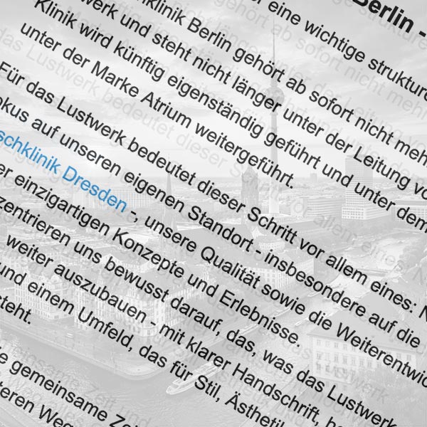 Veränderung in Berlin – Fetischklinik